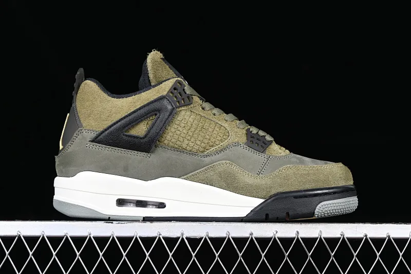 All categories Air Jordan Jordan series basketball shoes Air Jordan 4 pure original Air Jordan 4 SE Craft "Medium Olive" AJ4 Joe 4 olive green FB9927-200
